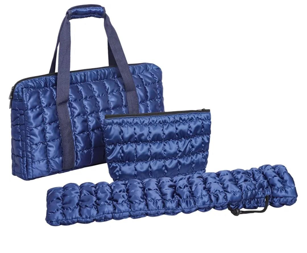 3-Piece Mahjong Bag Set, Dark Blue Thickened Portable Storage for American Mah-jongg Tiles & Racks (Empty Mahjong Bag Only)
50+ bought in past month