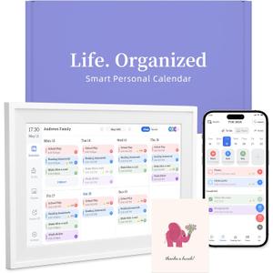 10.1 Smart Digital Calendar - Interactive Touch Screen, HD Display, Wall Mountable Family Organizer with Chore Chart, To-Do Lists & App Sync for Home & Office, Warm Motherss Day Gift, Gift for Her