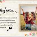 Sister Picture Frame Gift, Birthday Gifts from Sister or brother,Cute Photo Frame Presents for Sisters,Thanksgiving,Christmas, Birthday Gifts for Sisters and Friends