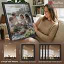16x20 Picture Frame 4 Pack, Black Solid Wood, Gallery Wall Hanging