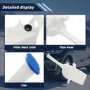 Windshield Washer Fluid Reservoir Tank Assembly with (Filler Neck Inlet/Cap) without Low Fluid Level Sensor ＆ Motor Fit for Kia Sorento 2016-2020 98620-C6000 98620C6000 98620-C5500 98620C5500