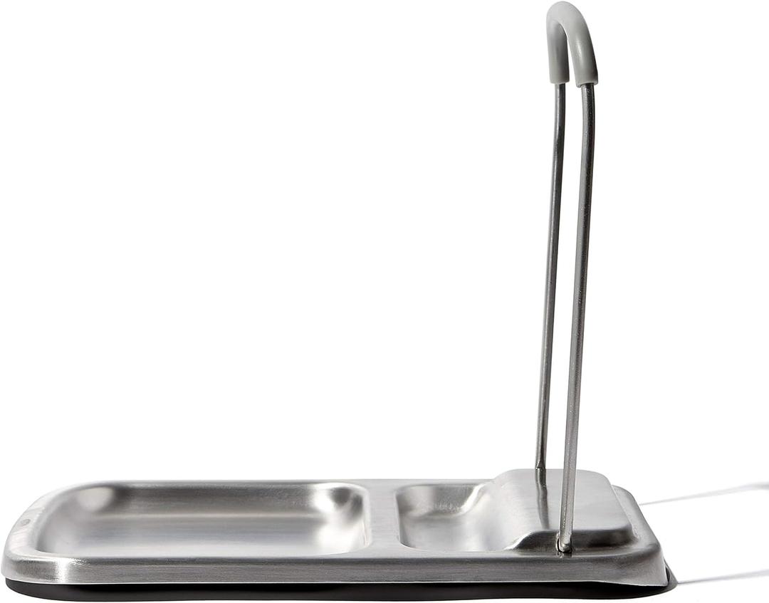 OXO Good Grips Stainless Steel Spoon Rest with Lid Holder