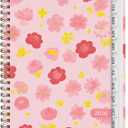 5 x 2026 Planner, Weekly and Monthly Calendar Planning Book, Jan 2026 - Dec 2026, Academic Agenda Planner for School Supplies and Office Desk Accessories - A5 (6.3" x 8.5") (Flower)