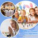 Bememo 100 Pcs Little Jesus Figures Original Design Mini Jesus Figures Toys to Hide and Seek Sunday School Baptism Share Gifts Stuffers Religious Party Favors