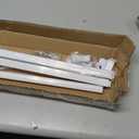 Juexica 3ft-9.8ft / 3 Meter Curtain Track Set with 90° Corner Bend Adjustable Aluminum Ceiling & Wall Mount Curtain Rail, L-shaped Divider Track for Living Room Bedroom with Rollers Clips Hooks(White)