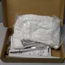 Sunhoo Cat Window Perch Hammock Sturdy Windowsill Bed Seat for Large Cats No Drilling No Suction Adjustable Kitty Shelf with Washable Cover Easy Assembly Holds up to 40 lbs 24.8 * 15 in (White, L)