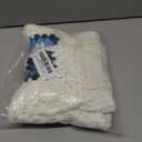 Infant Toddler Baby Girls Pullover Sweater Handmade Crochet Squarey Floral Crewneck Knitwear Fall Winter Clothes (White, 18-24 Months)