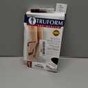 Truform 30-40 mmHg Compression Stockings for Men and Women, Thigh High Length, Dot-Top, Closed Toe, Black, Medium (Medium (1 Pair))