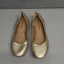 Women's Belice Slip On Ballet Flat (7 Wide, Gold)