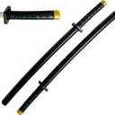 Set of Two 26 1/2 Inch Japan Samurai Pu Foam Blade Anime Sword Ninja Katana, Play, Fencing, Fun, Birthday, Halloween