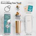BARE BARREL Insulated Cocktail Shaker Set | Double Wall Stainless Steel | Martini Shaker for Home Bar Bartending | Built-in Drink Measure System & Strainer, Travel Bag, Recipes | Gift Set (Copper)