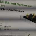 Plant & Plot Galvanized Raised Garden Beds Outdoor // 6×3×1 ft Planter Raised Beds for Gardening, Vegetables, Flowers (Dark Wood Grain) // Large Metal Garden Box // Patented Tool-Free Design