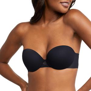 Maidenform Women's DreamWire Multi-Way Underwire Bra, Strapless 6-Way Convertible Bra (Black)