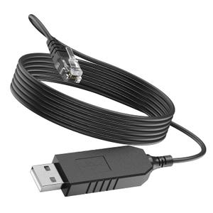 USB to RJ11 Cable for Uniden R8,R7,R4w,R8w,R4,R3,DFR9,etc. - for Uniden Radar Detector Power Cord 6.5FT