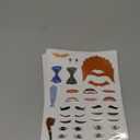 48 Sheets Face Stickers for Crafts Lips Mouth Eyes Eyebrows Decals for Flower Pots Make a Face DIY Craft Creative Faces Expression Cartoon Sticker for Halloween Holiday Birthday Party Supply