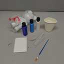 DIY Creative Blank Painting Fluid Bear Figure Kit, Multicolor Mix Paint Design for Home Decoration (Blue, Fluid Bear)