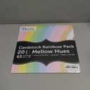 Accent Design Paper Accents Variety Pack, 12x12, 20pc, 65lb Rainbow Cardstock, Mellow Hues - Card Stock, Colored Paper, Cardstock Paper for Scrapbooking & Crafts