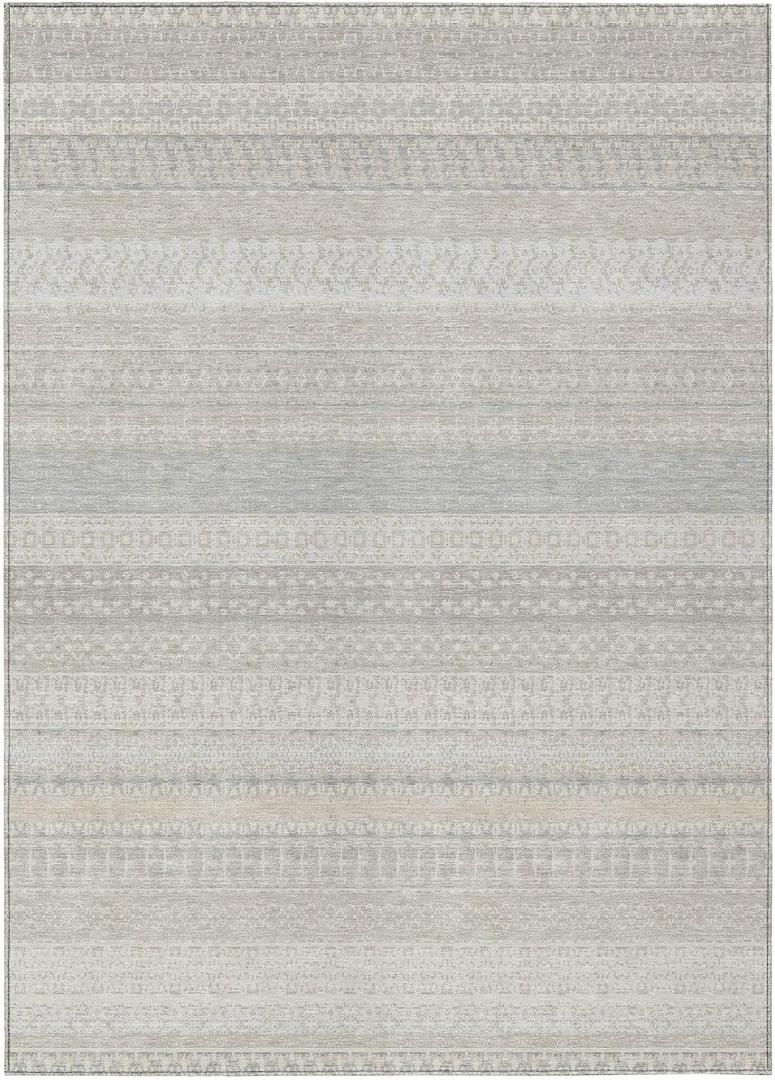 Addison Rugs Chantille ACN176 Ivory 9' x 12 Indoor Outdoor Area Rug, Stain Resistant, Machine Washable, Non Shedding, Bedroom, Living Room, Dining Room, Kitchen Rug