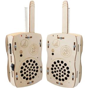 STEM Toys for Kids DIY Walkie Talkies for Kids Age 8-14, Build Your Own Walkie Talkies STEM Kits, Electronic Circuits Projects Christmas Birthday Gifts