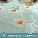Rectangle Table Cloth,100% Waterproof Tablecloth OilProof SpillProof Vinyl Table Cloth, Wipe Clean Plastic Table Cover for Dining, Camping, Indoor and Outdoor 54" x 120",Mum Bloom