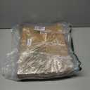 KISENG Round 16 Inch Bamboo Waterproof Shower Bathroom Stool Chair, Duty Wooden Bath Corner Shaving Legs Bench Seat (Black, XL)