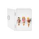 Ice Cream Cone Cabinet Enclosed 9 Holes Ice Cream Cone Holder Clear Waffle Cones Holder 9x12 - Cracked