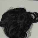 SUKRI Black Layered Wig with Bangs for Women 26 Inch Long Wavy Synthetic Wigs Heat Resistant Hair for Daily Party Cosplay Use(Black)