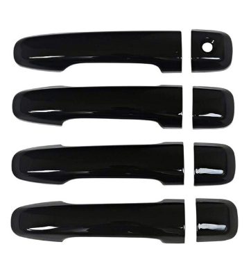 4pcs For 2010-2024 Toyota 4 Runner 4D Door Handle Covers W/O Smart KH Gloss Black