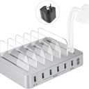 Multi-Function Charger 6-line Manager Bracket Multi-Port USB Charger Universal Desktop Charging Stand No Buzzer