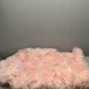 Goolela Pink Carpet for Girls Room Cute 4x6 Faux Fur Area Rug for Living Room Washable Shag Rug for Bedroom Dorm Fluffy Faux Sheepskin Rug Bedroom Decor, Sheepskin (3'11" x 5'11" (Cloud))
