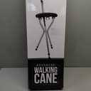 Walking Cane Chair, Walking Stick, Portable Folding Cane with Seat is 34 Inches Tall, Supports up to 240 Pounds, Anti-Slip Lightweight Walking Stick for Seniors
