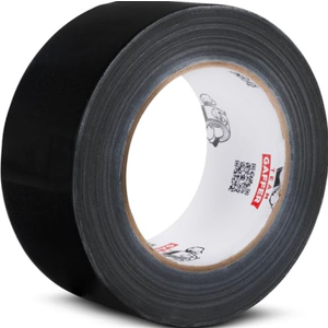 Team Gaffer Black Professional-Grade Gaffer Tape | Water-Resistant, Heavy-Duty & No-Residue for Reliable & Convenient Repairs, Marking, Cable Management | 2 Inches x 30-Yard Per Roll (1 Pack)