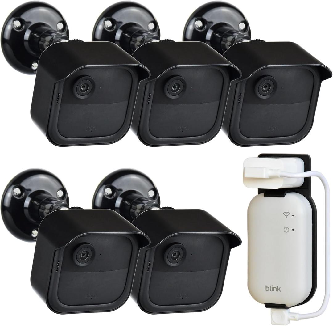 All New Blink Outdoor 4th & 3rd Gen Camera Mount Bracket,5 Pack Full Weather Proof Housing/Mount for Blink Outdoor Cameras Security System(Camera not Included)