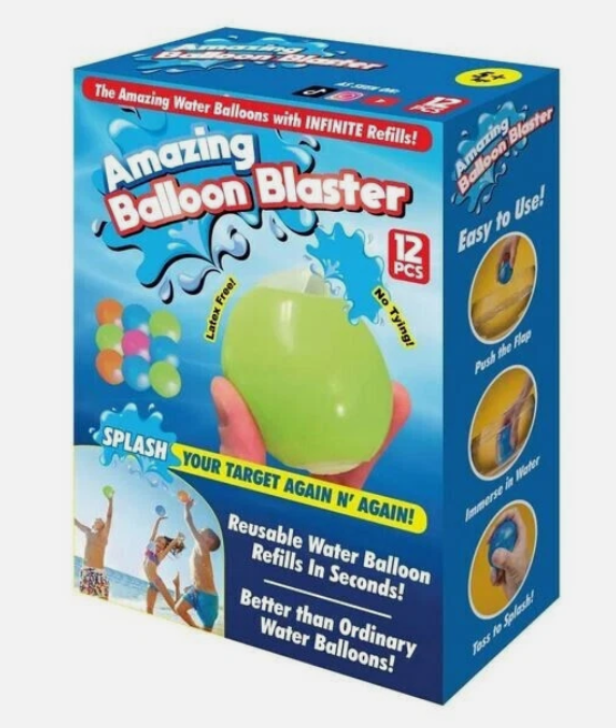 Amazing Balloon Blaster 12 Pack Infinite Refillable Water Balloons
