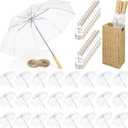 Aodaer Wedding Umbrella Bulk with Foldable Storage Box Auto Open Foldable Umbrellas Windproof Travel Umbrella for Outdoor Activities, Wedding Anniversary Photography