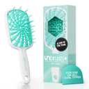 FHI Heat UNbrush Plus Curly Hair Brush for Gentle & Effective Detangling on Wet or Dry Fragile Hair Types Detangler Brush w/ 84 UltraFlex Bristles, Ultra-light, Vented, Anti Static Hairbrush
