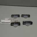 Brightown Solar Step Lights for Outside, 4 Pack Solar Stair Lights Outdoor Waterproof IP68, Multiple Color Modes Step Light Outdoor for Garden Stair, Front Step, Front Porch, Deck, Sidewalk and Patio (Black)