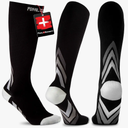 Pohl Schmitt Premium Soft Knee High Compression Socks for Women & Men, Breathable Fabric Best for Nursing, Hiking, Running