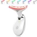 Light Based Multifunctional Facial Massager, 7 Color Portable Face Massager Tool for Skin Care, Glossy White