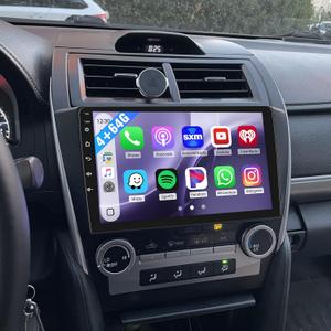 [8 Core 4G+64G] Car Radio for Toyota Camry 2012-2014 (NOT FIT JBL), 10.1 Inch 1280*720 Touch Screen Car Stereo Wireless Carplay Android Auto, Bluetooth 5.0, 32 EQ, DSP, GPS, 5G WiFi, 59UI, Backup Cam