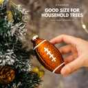 Amanman Blown Glass Ornaments for Christmas Tree Rugby Glass Christmas Ornaments 2024