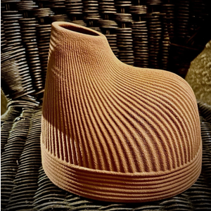 HD 7.9 in Porcelain Vase, Beige