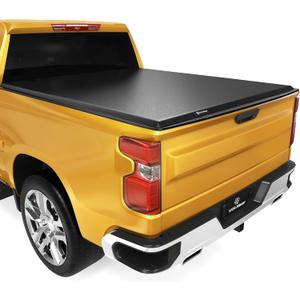 YITAMOTOR Soft Tri-fold Truck Bed Tonneau Cover Compatible with 2019-2026 Chevy Silverado/ GMC Sierra 1500 New Body Style, Fleetside 5.8 ft Bed, Soft 3-Fold