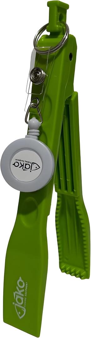 Jako Fishing Clamp Grip Plastic Fish Crab Tongs (Green)