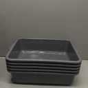 Gray 13 L Commercial Bus Tubs/Tote Box, Plastic Storage Wash Basin Tub, 5-Pack