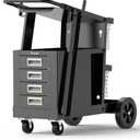 TOOLIOM Welding Cart with 4 Drawers Cabinet,Rolling Welder Cart for TIG MIG Welder and Plasma Cutter 360° Swivel Wheels Welding Trolley