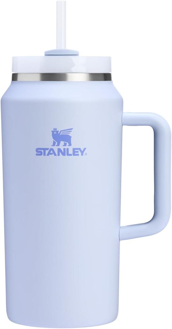 STANLEY Quencher H2.0 Tumbler with Handle and Straw 64 oz | Flowstate 3-Position Lid | Large Capacity for Travel & Sports | Insulated Stainless Steel Cup | BPA-Free | Dew Drop