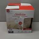 Sunbeam Royal Posh Velvet Heated Electric Blanket Queen Size, 90" x 84", 12 Heat Settings, 12-Hour Selectable Auto Shut-Off, Fast Heating, Machine Washable, Warm and Cozy, Champagne