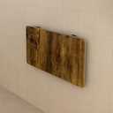 MM MELISEN Walnut Folding Desk 40x20 Inch (101x50cm) Wall Mounted, Fold Down Laundry Table for Small Spaces