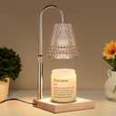 Candle Warmer Lamp, Adjustable Height & Dimmable, Candles with Timer, 2H/4H/8H Auto Off, Safe Flameless Night Light for Home Decor, Bedroom, Office, Christmas Birthday Gift for Women & Men